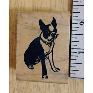 Boxer dog rubber stamp